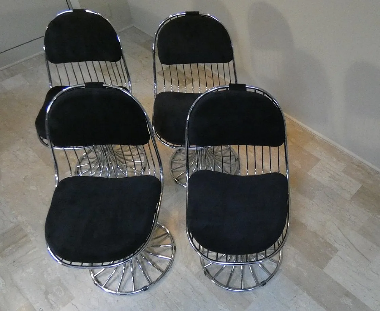 5 Sedie Margot e tavolo Tulip di Gastone Rinaldi per Rima, 1968 18