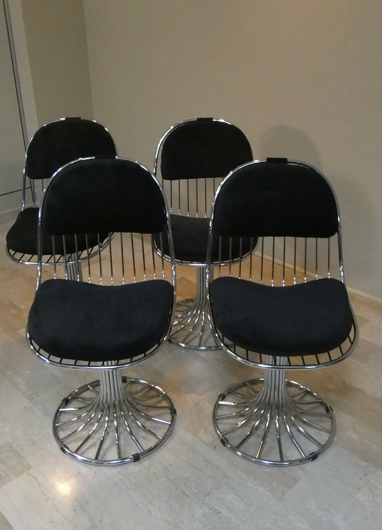 5 Sedie Margot e tavolo Tulip di Gastone Rinaldi per Rima, 1968 19