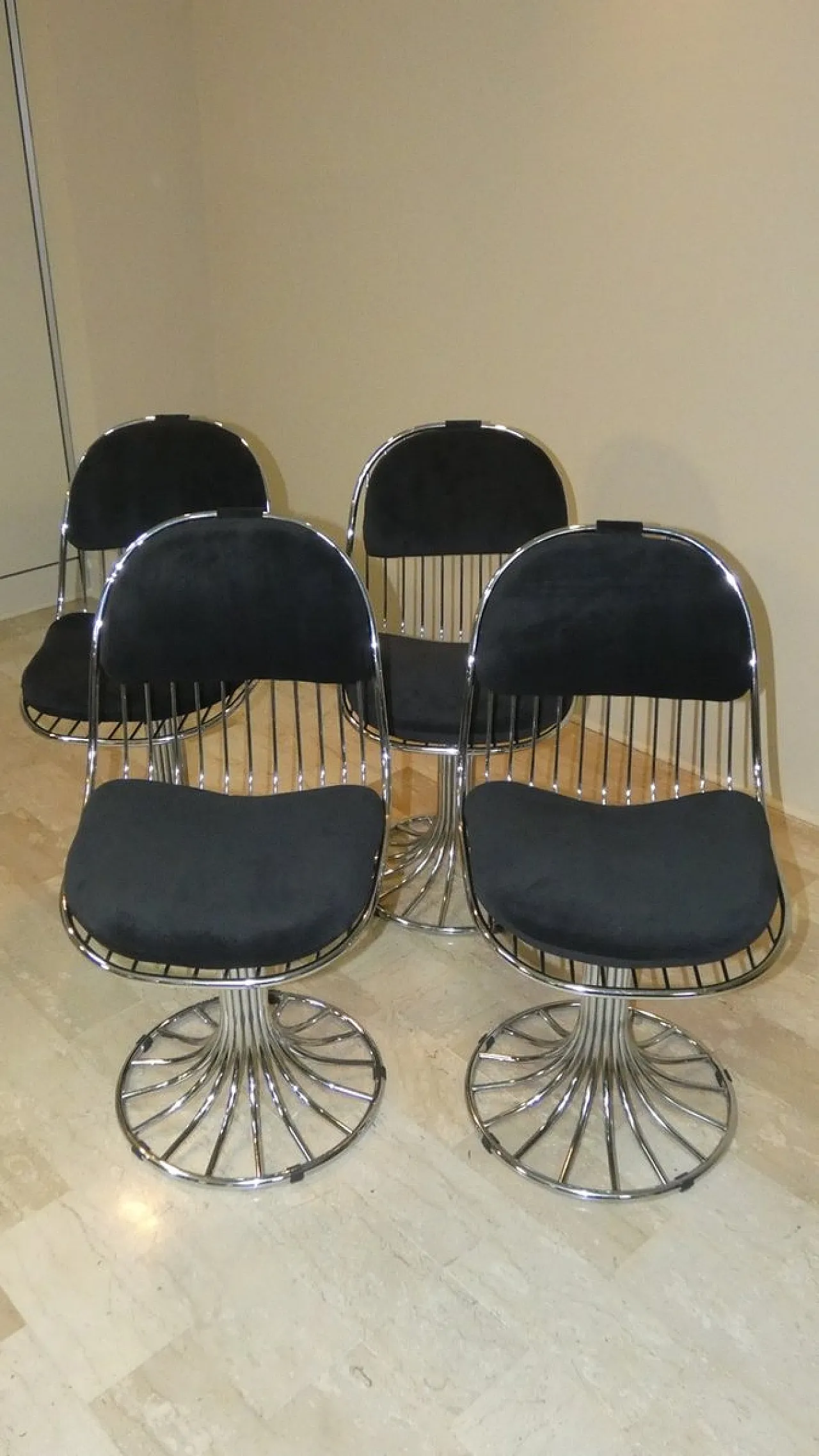 5 Sedie Margot e tavolo Tulip di Gastone Rinaldi per Rima, 1968 20