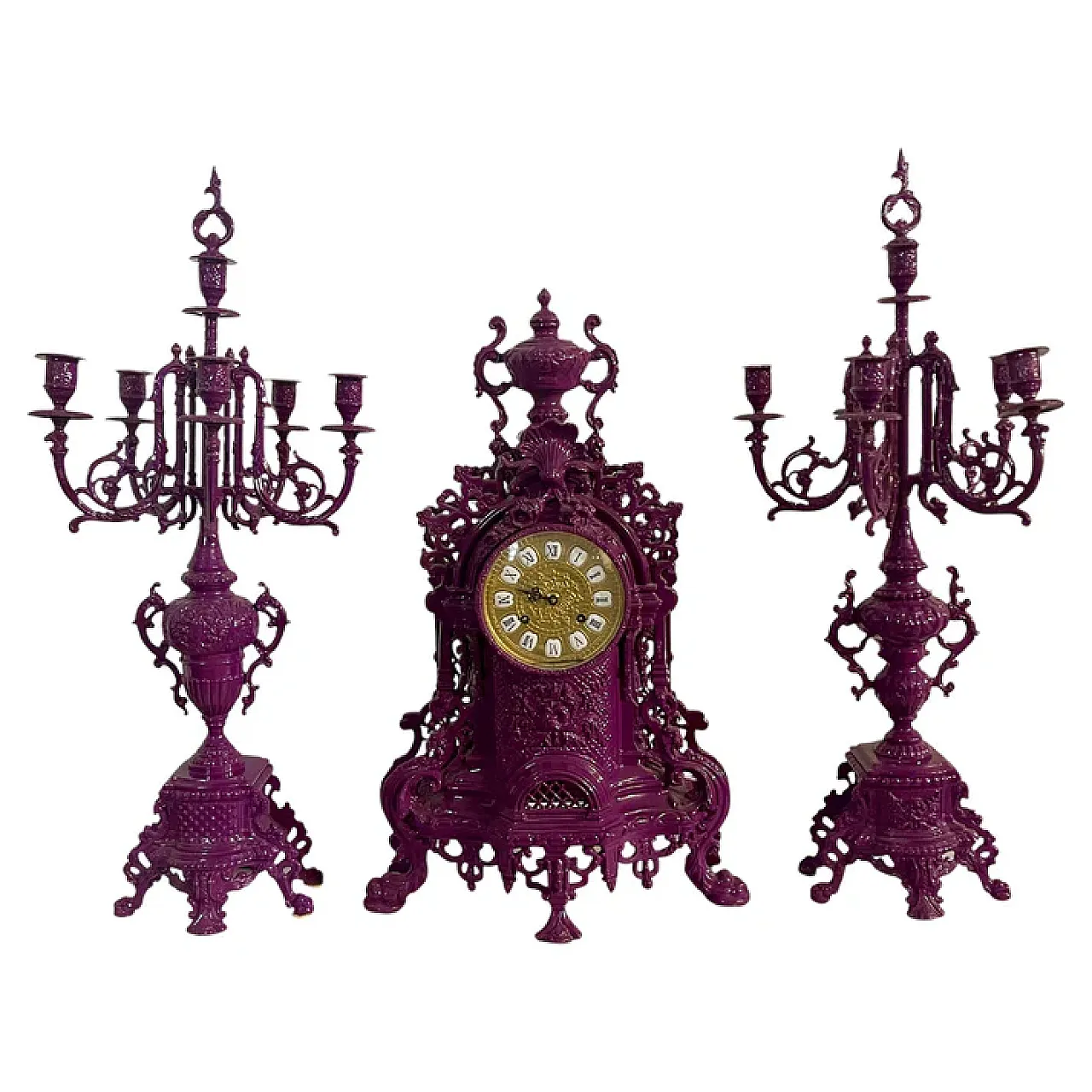 Decorative triptych baroque style, 90s 1