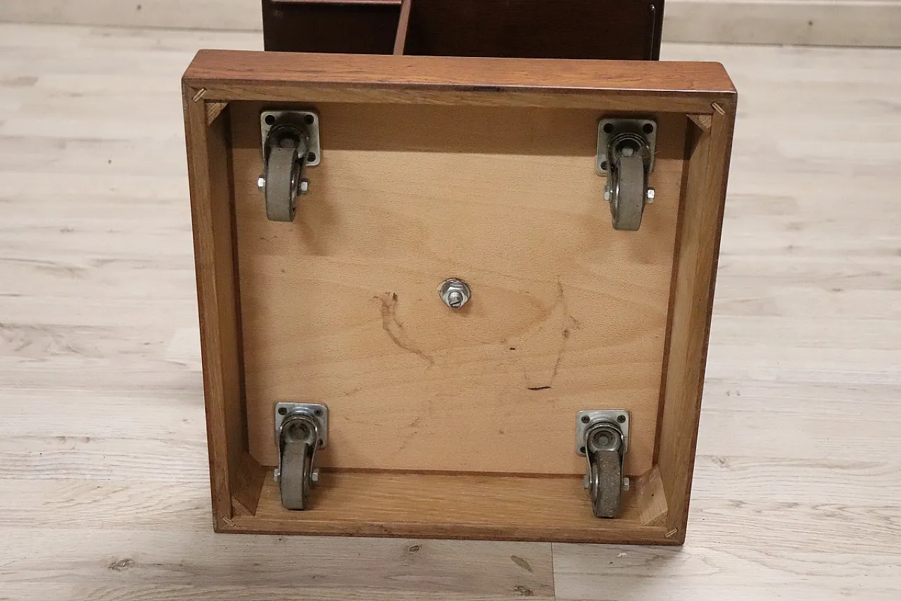 Revolving wooden bookcase, 1960s 7