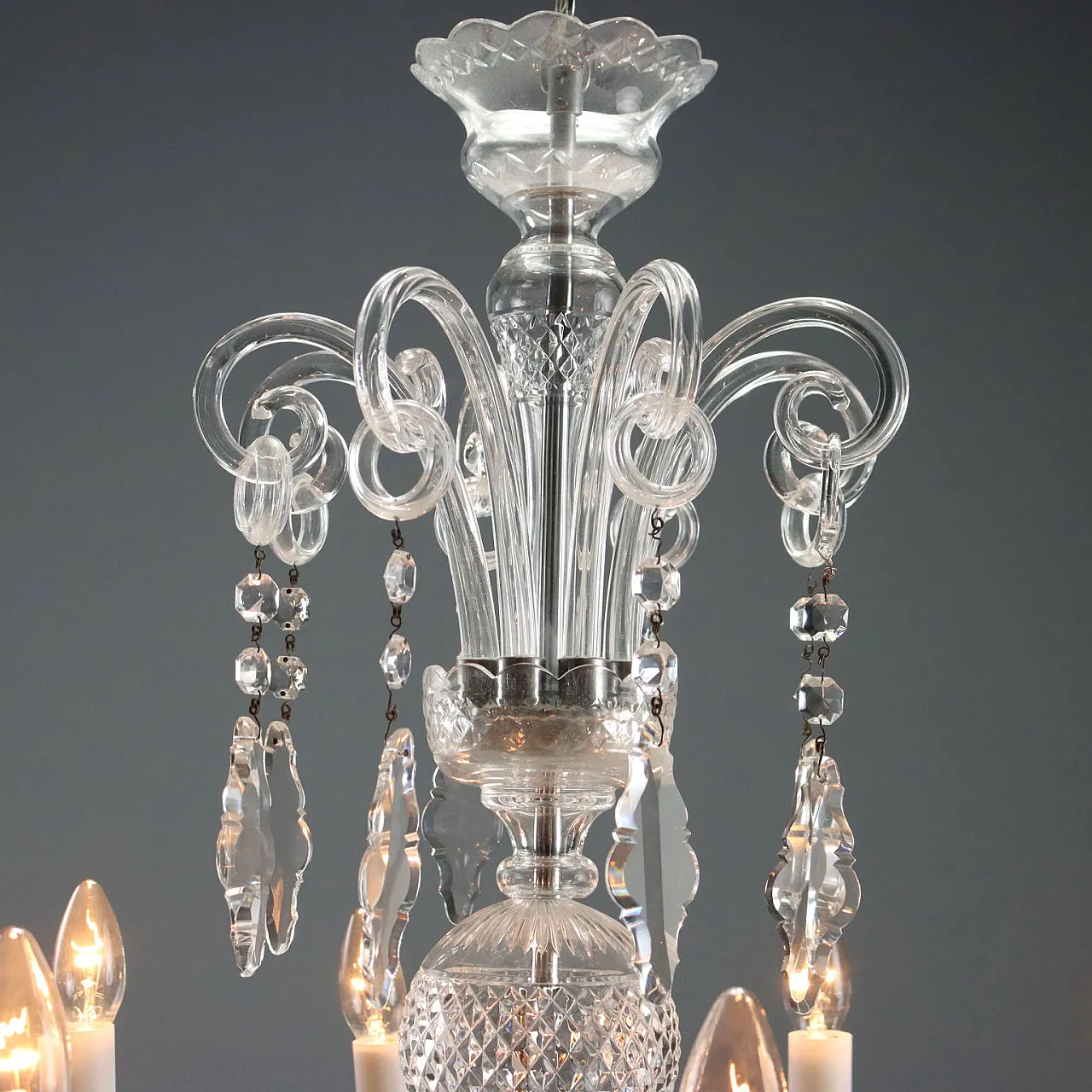 Lampadario in cristallo di Boemia, metà '900 3