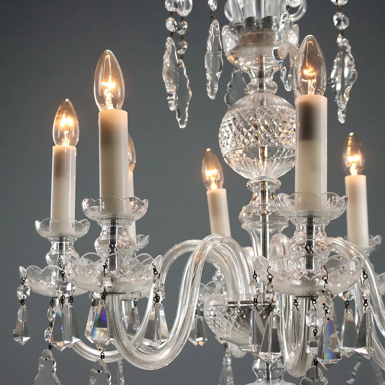 Lampadario in cristallo di Boemia, metà '900 5