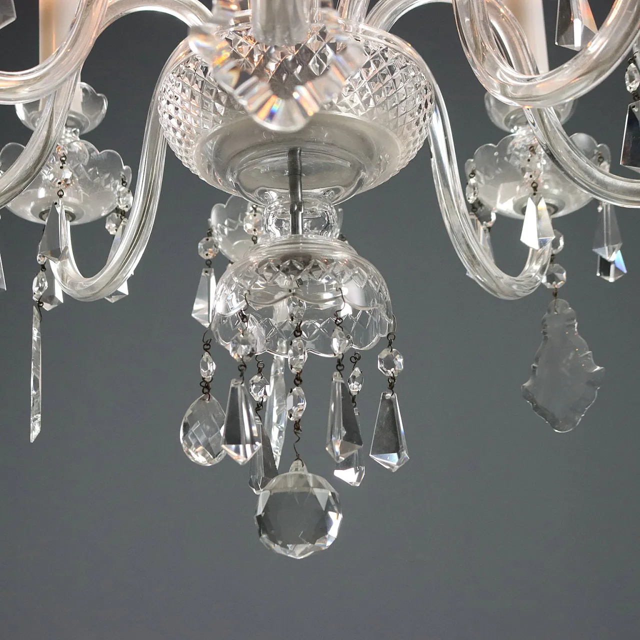 Lampadario in cristallo di Boemia, metà '900 6