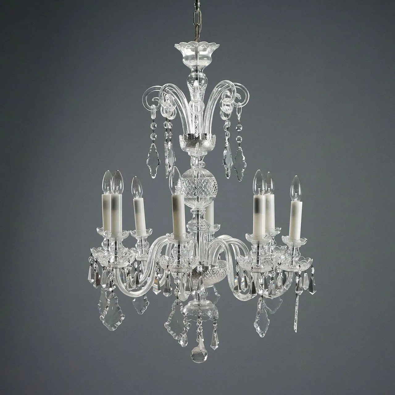 Lampadario in cristallo di Boemia, metà '900 8