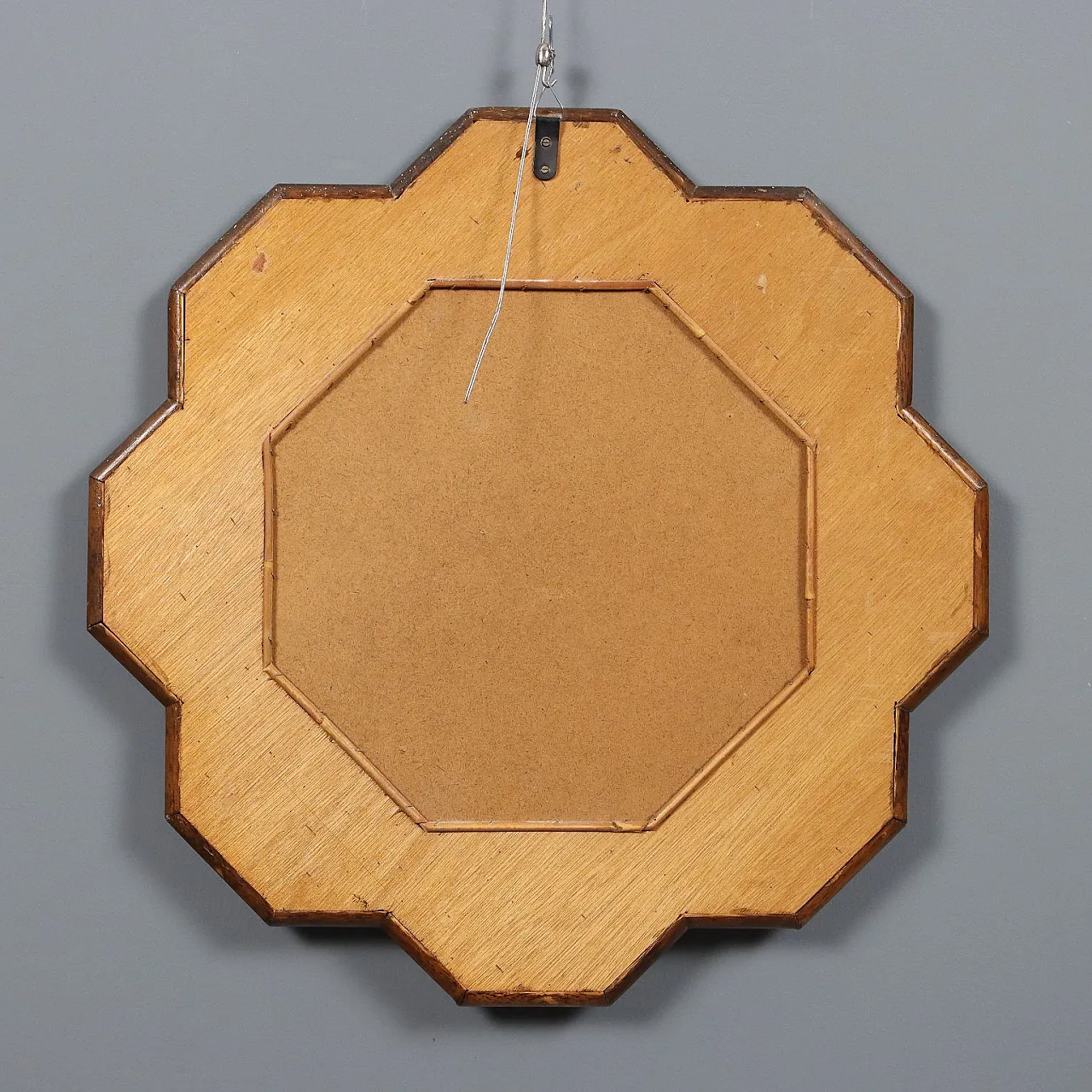 Specchio da parete in bambù, '900 7