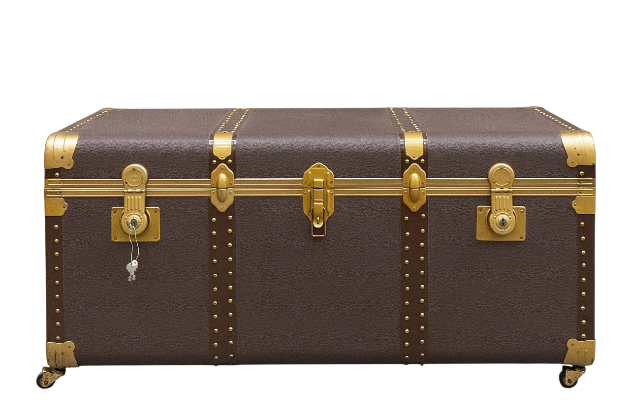 Baule maxi in legno con rotelle, '900 12