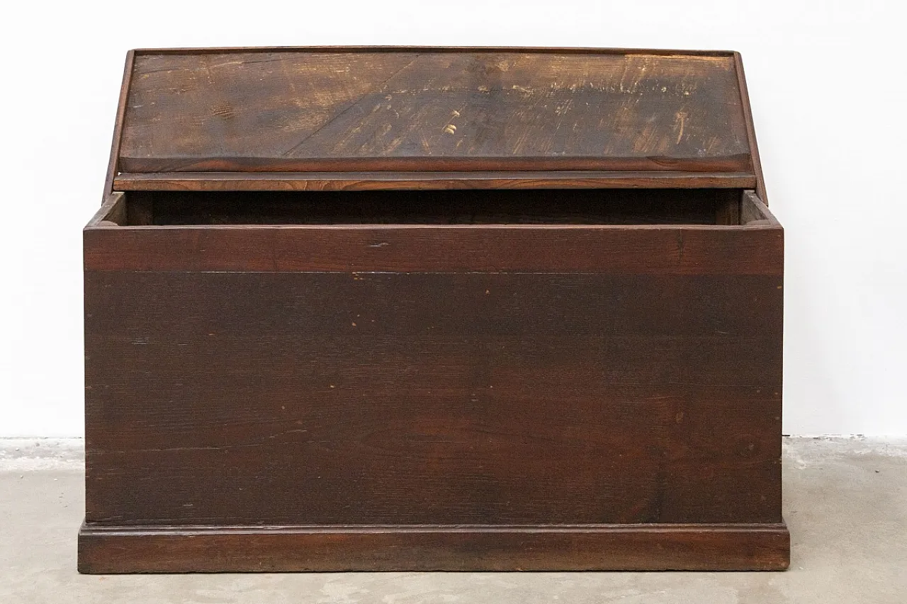 Cassone in legno di rovere massello, '900 3