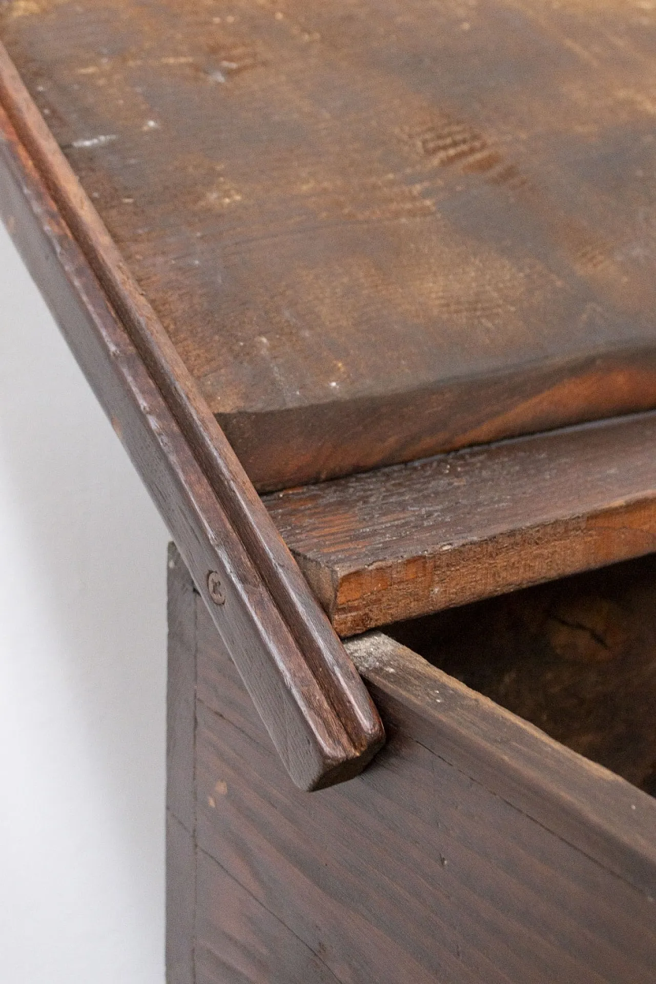Cassone in legno di rovere massello, '900 6