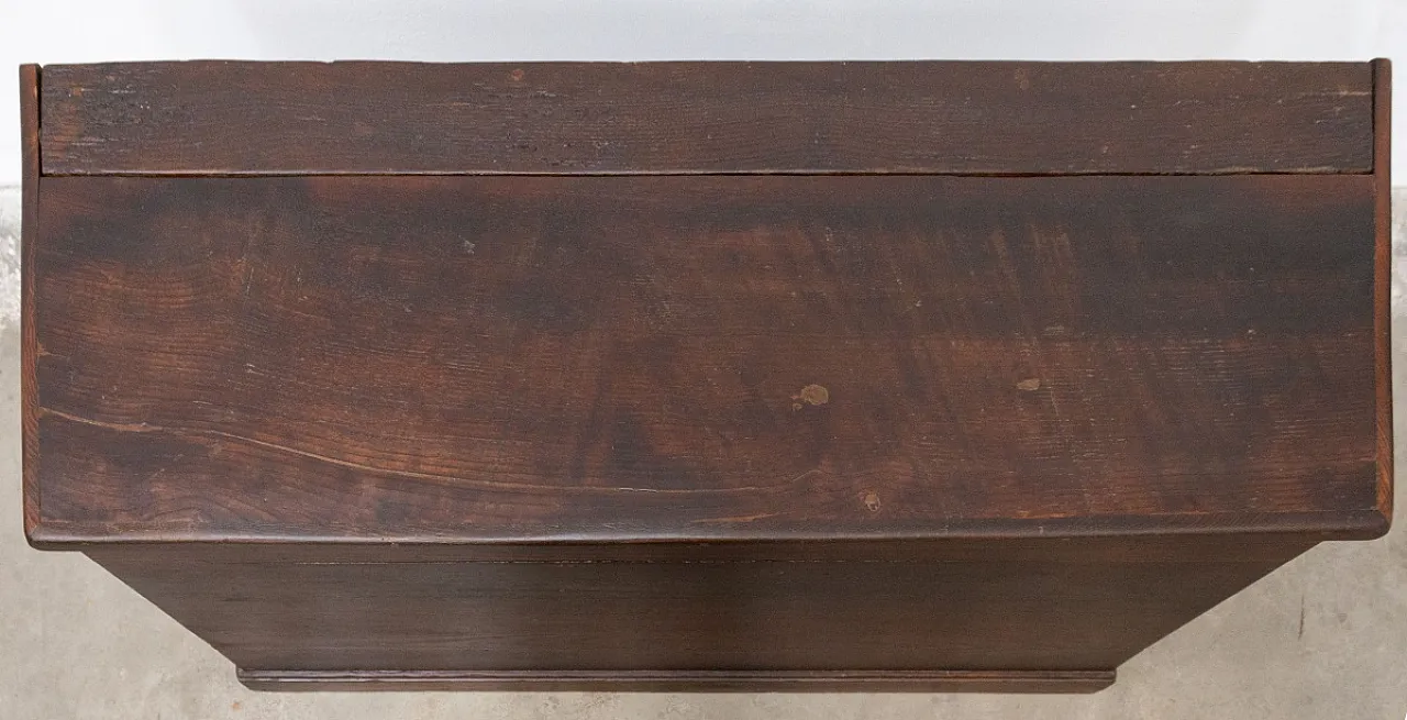 Cassone in legno di rovere massello, '900 7