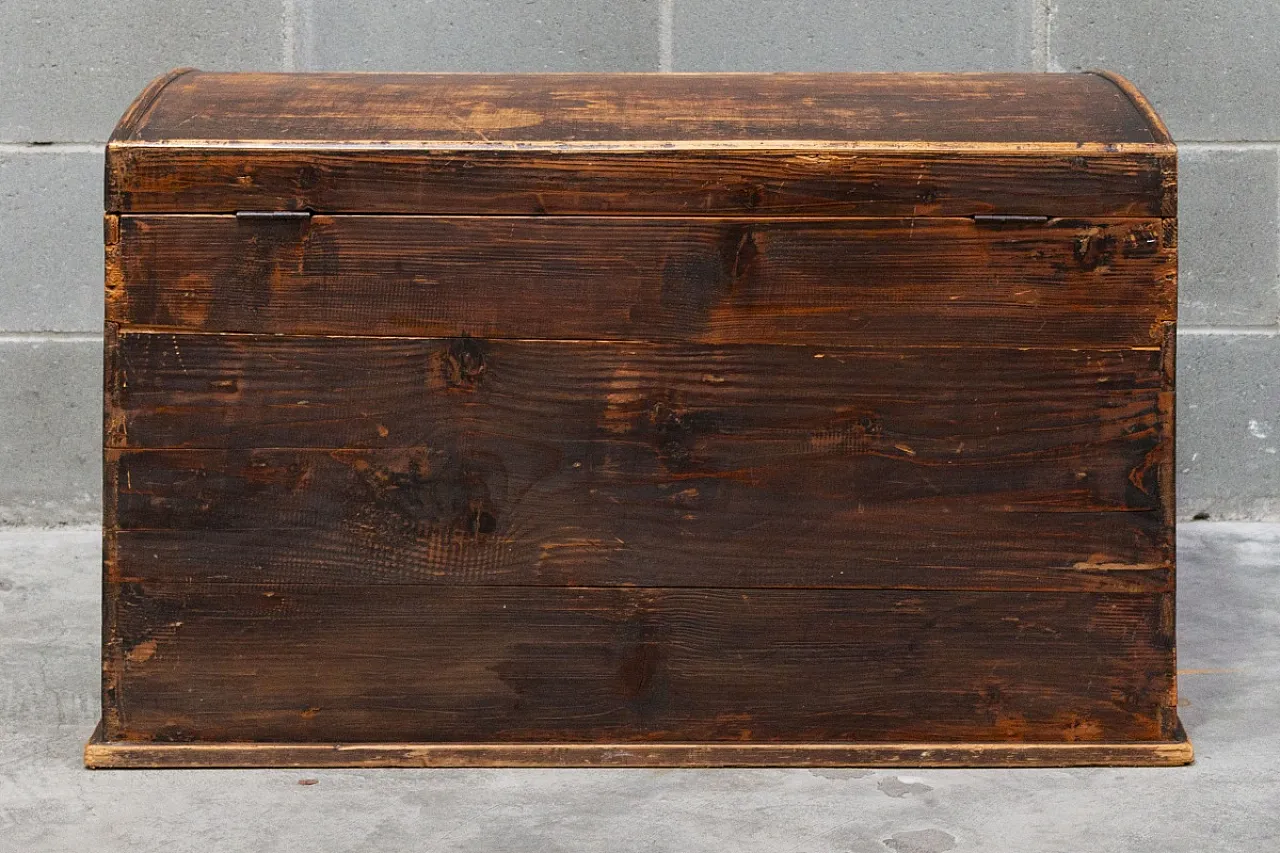 Baule in legno di abete e pioppo, '900 3