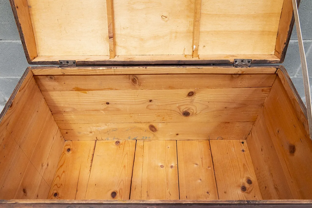 Baule in legno di abete e pioppo, '900 5