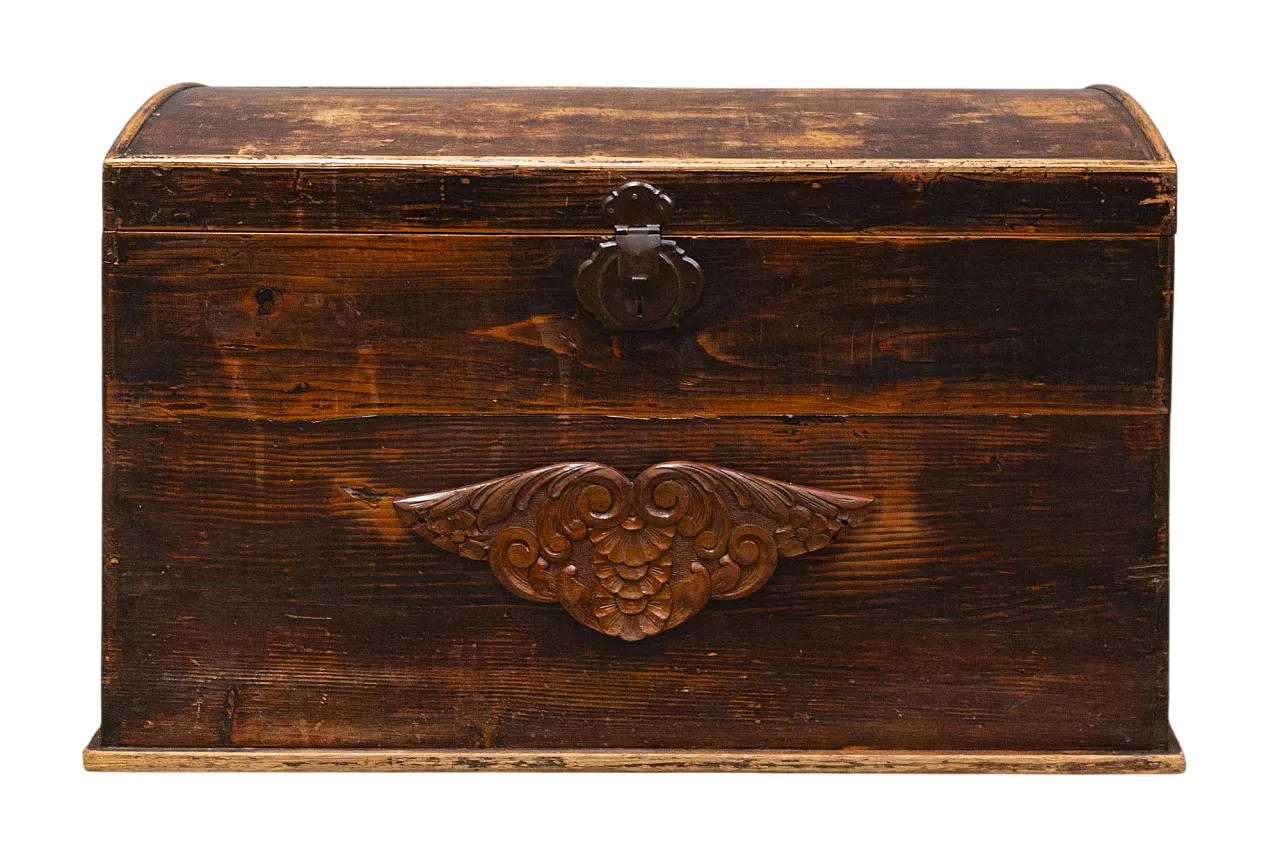 Baule in legno di abete e pioppo, '900 15