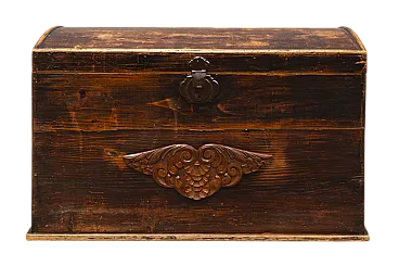 Baule in legno di abete e pioppo, '900