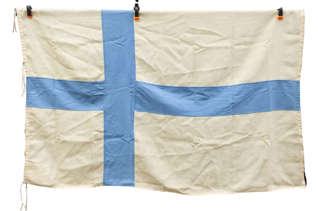 Bandiera della Finlandia in cotone F.&A. F.lli Bianchi Bologna, '900 7