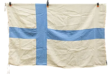 Bandiera della Finlandia in cotone F.&A. F.lli Bianchi Bologna, '900