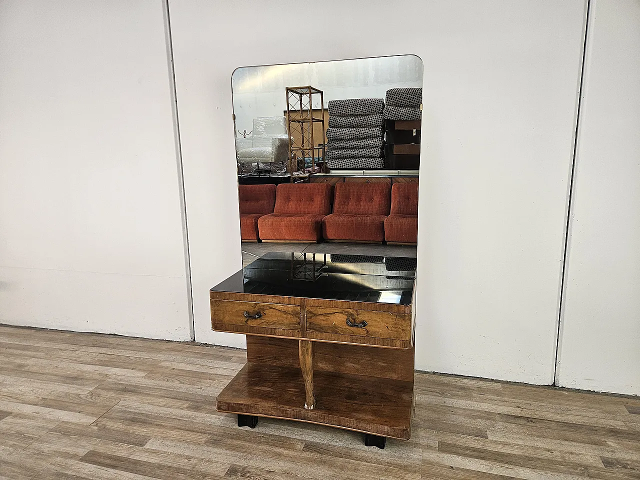 Art Deco dressing table with large mirror, mid-20th century 1