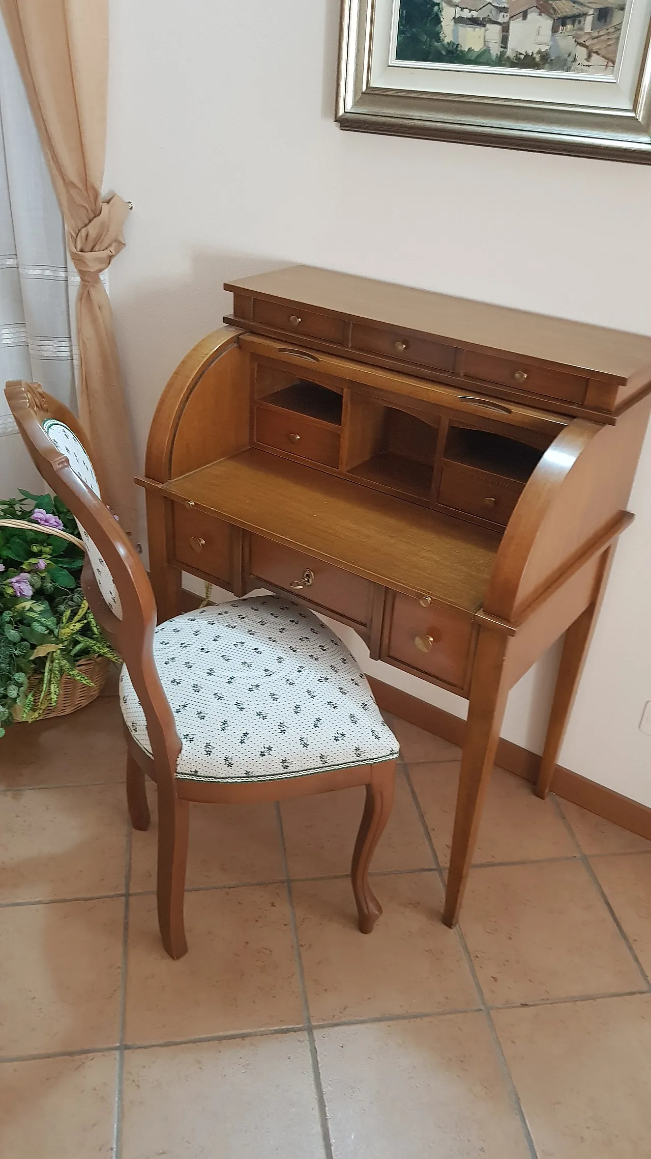 Roller Desk in Classic Style, 70s 1