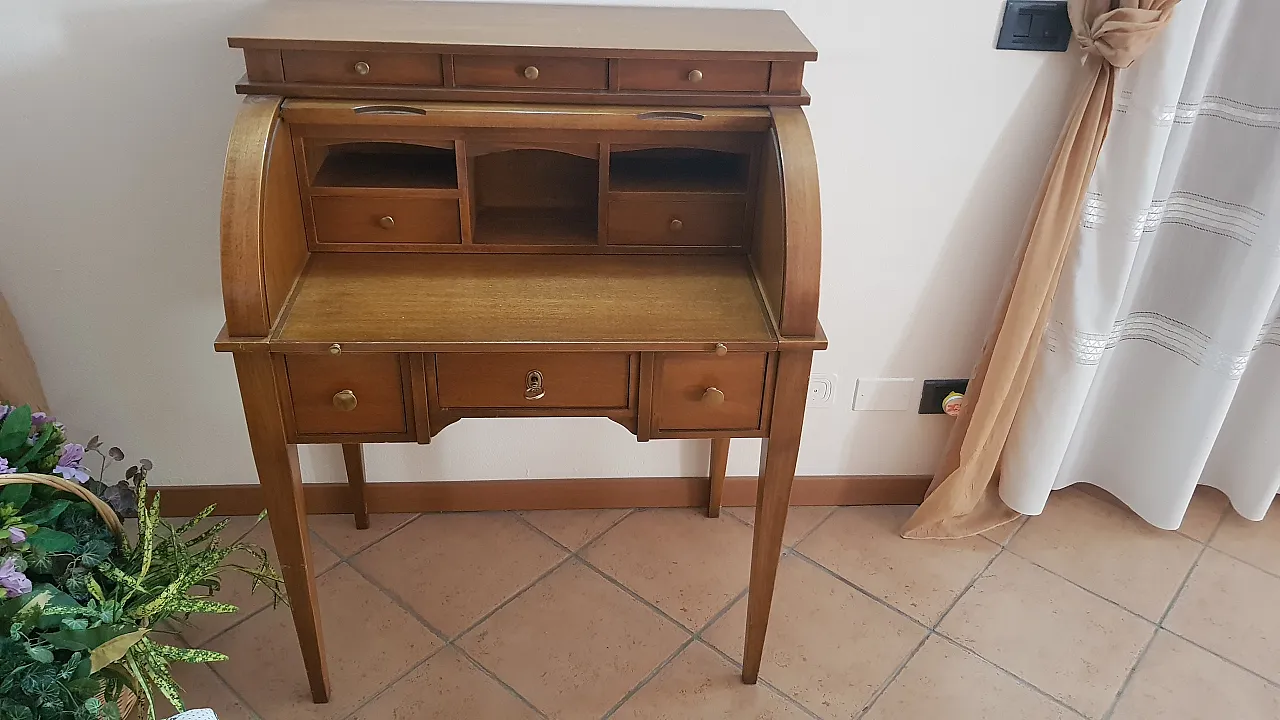 Roller Desk in Classic Style, 70s 2