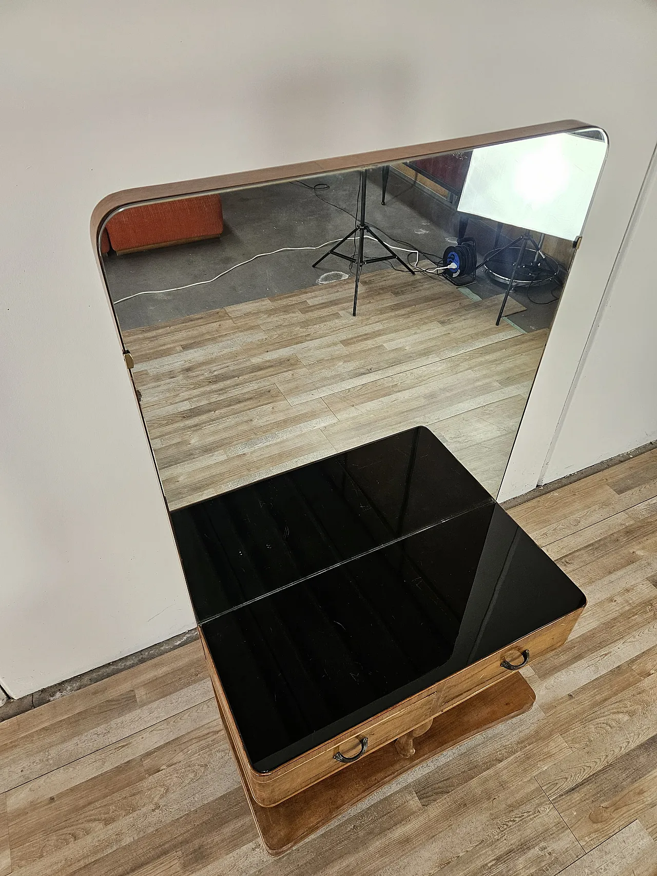 Art Deco dressing table with large mirror, mid-20th century 22