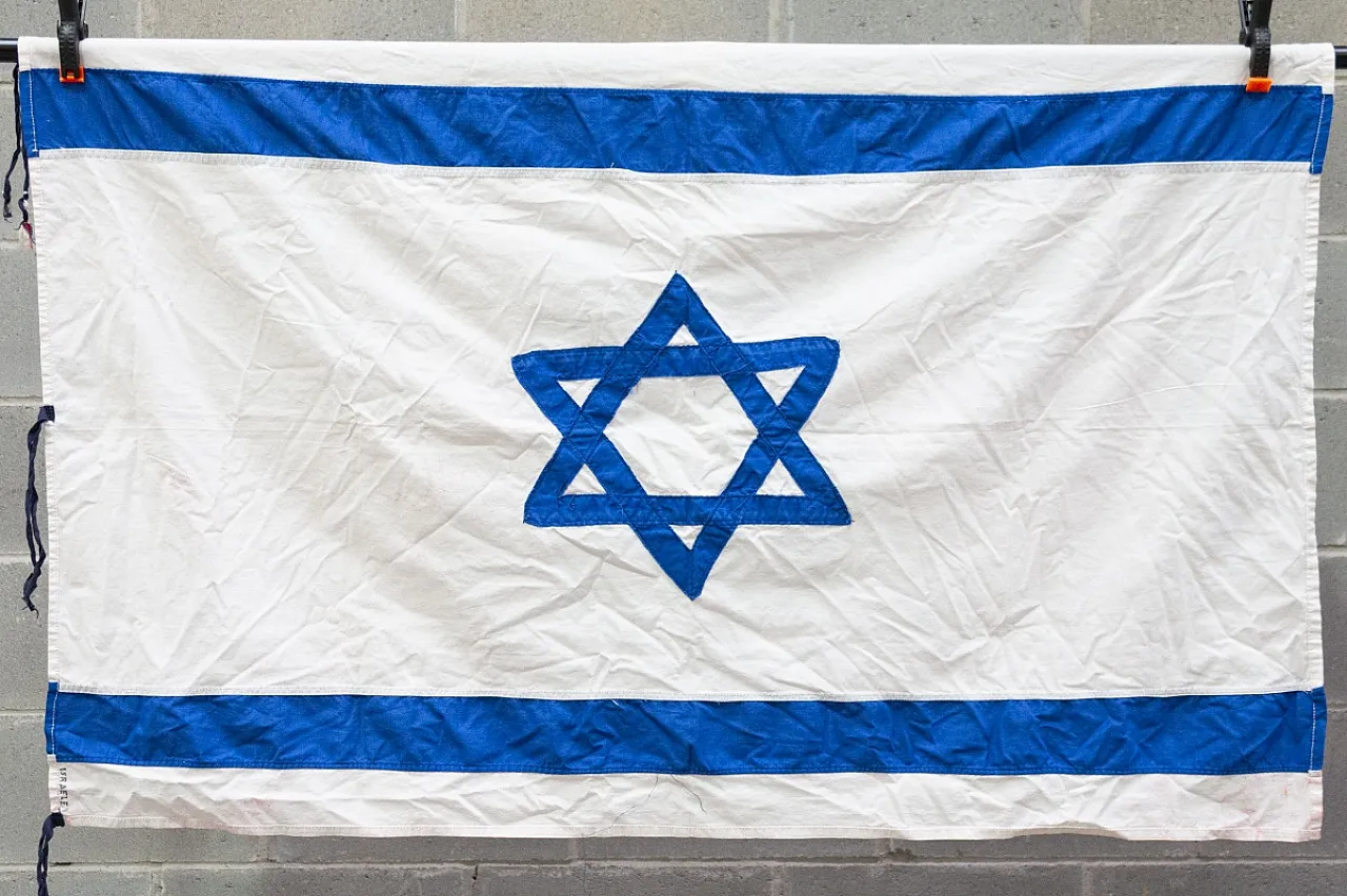 Bandiera di Israele in cotone, '900 2