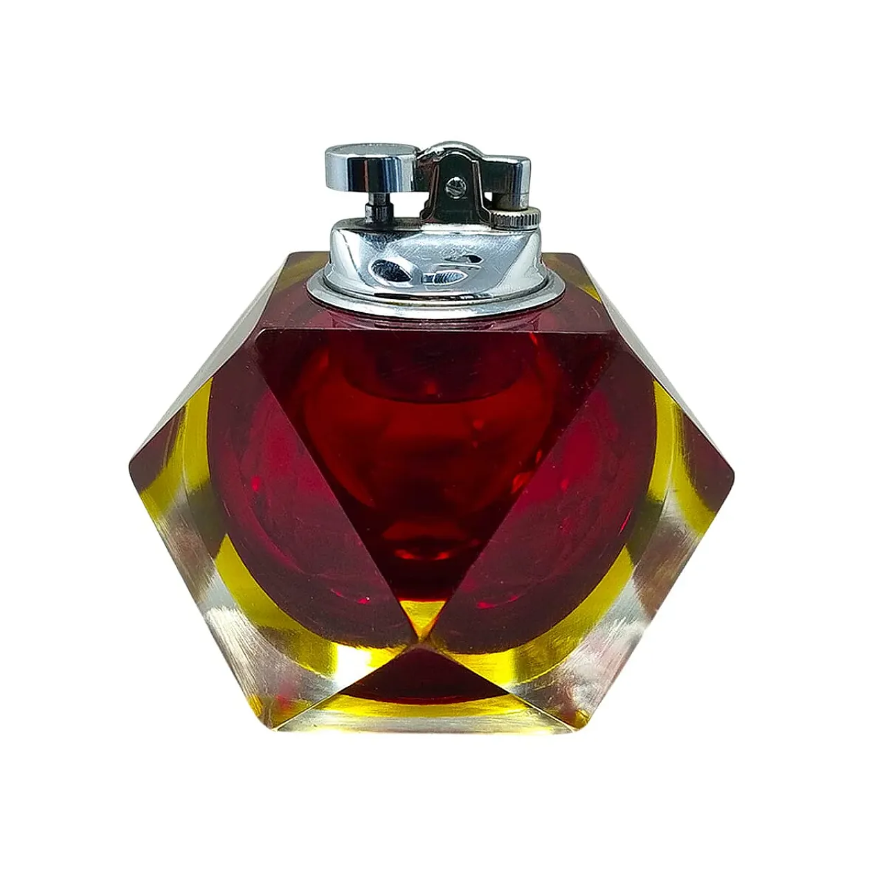 Accendino in vetro sommerso di Murano Di F.Poli per Seguso, anni '60 1