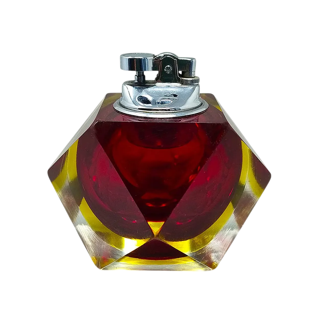 Accendino in vetro sommerso di Murano Di F.Poli per Seguso, anni '60 8