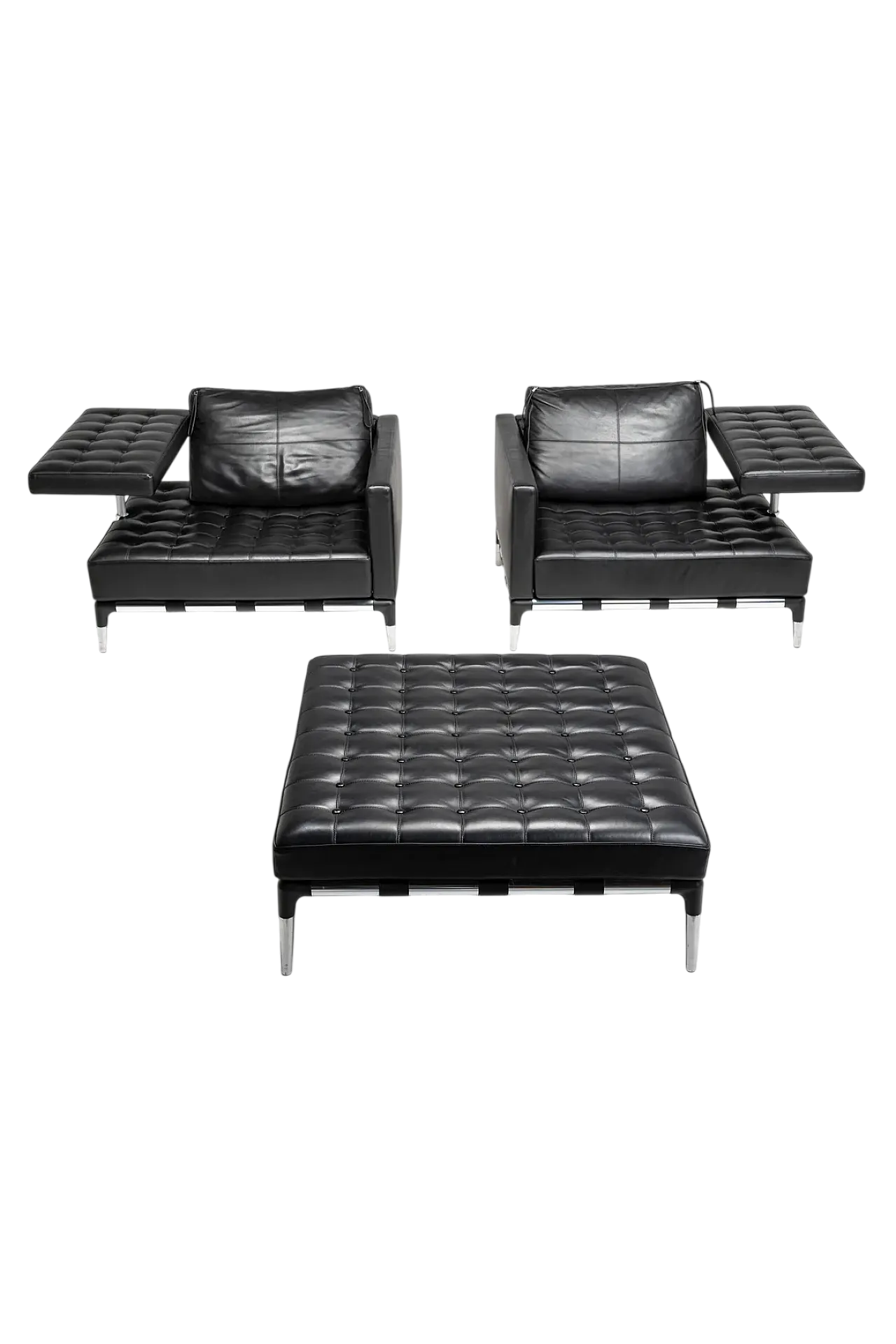 Set in pelle Prive di Phillippe Starck per Cassina, anni '90 27