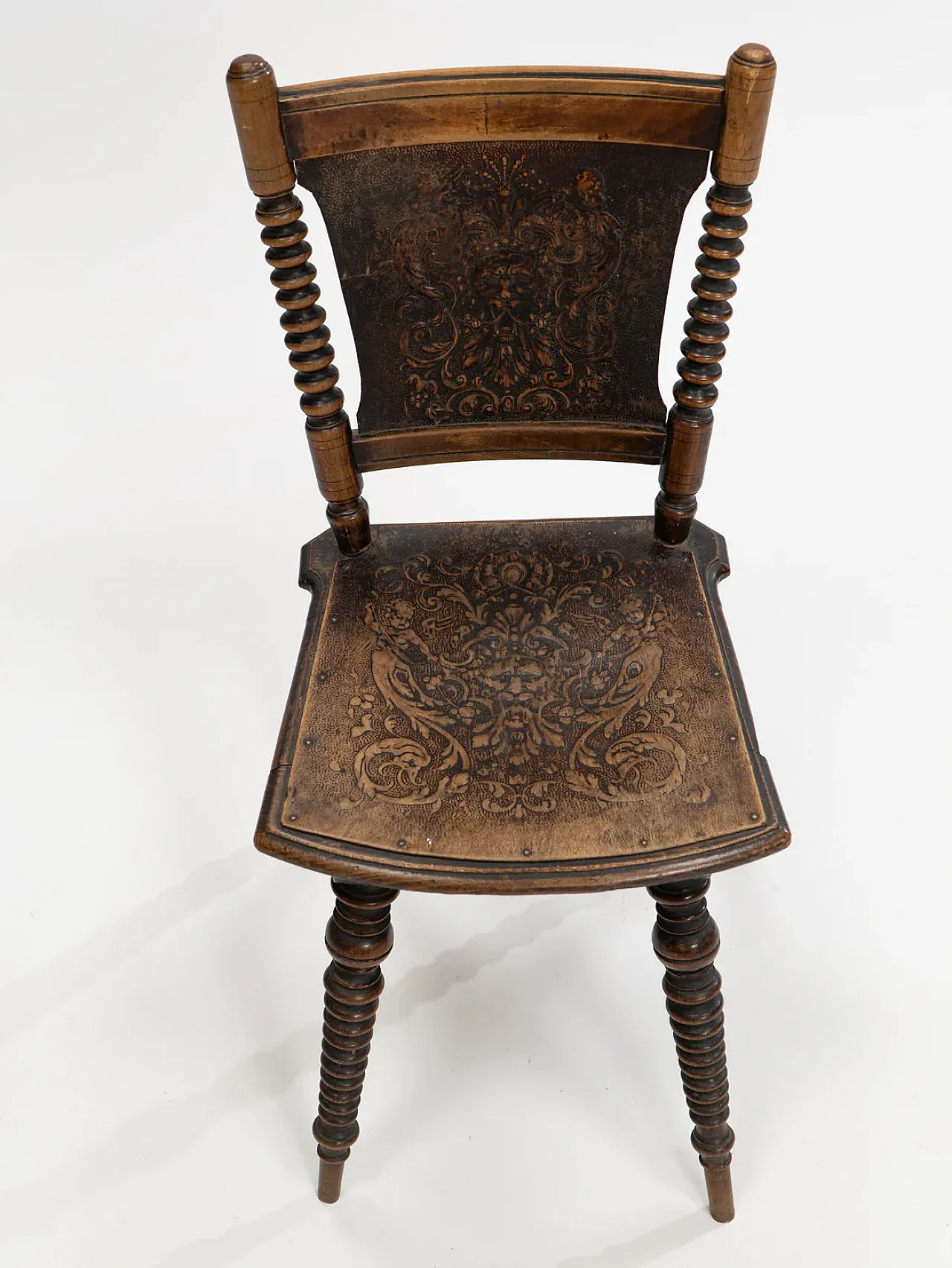 Antique bobbin chair, 19th century 6