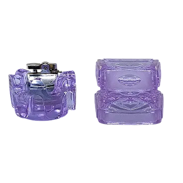 Set da fumo di Antonio Imperatore in vetro di Murano, anni '70