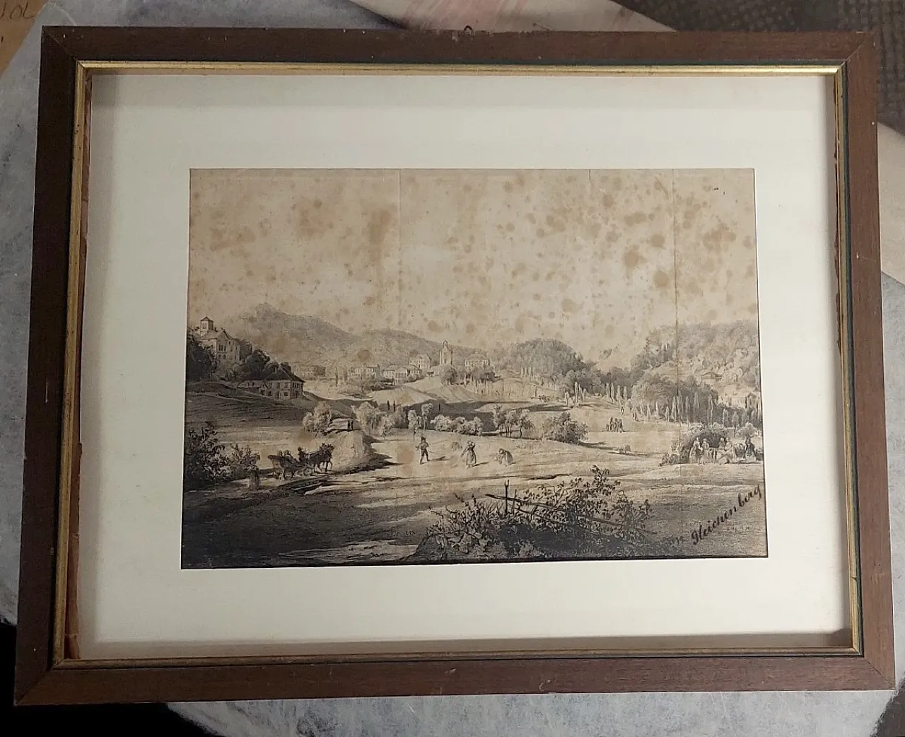 Disegno su carta con figure, Cina, Gleichenberg, '800 1