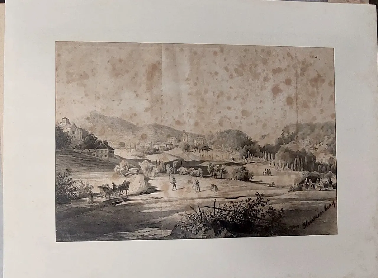 Disegno su carta con figure, Cina, Gleichenberg, '800 2