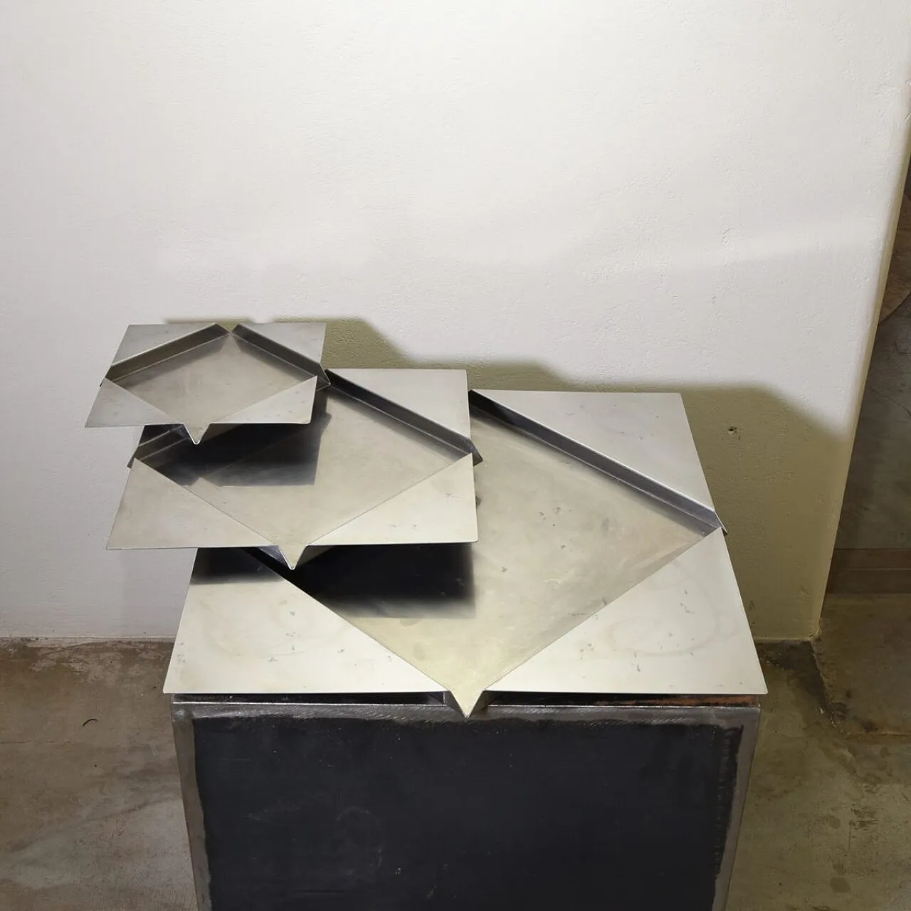 Vassoio placcato di Renzo Bioli per Il Picchio Firenze, anni '70 5