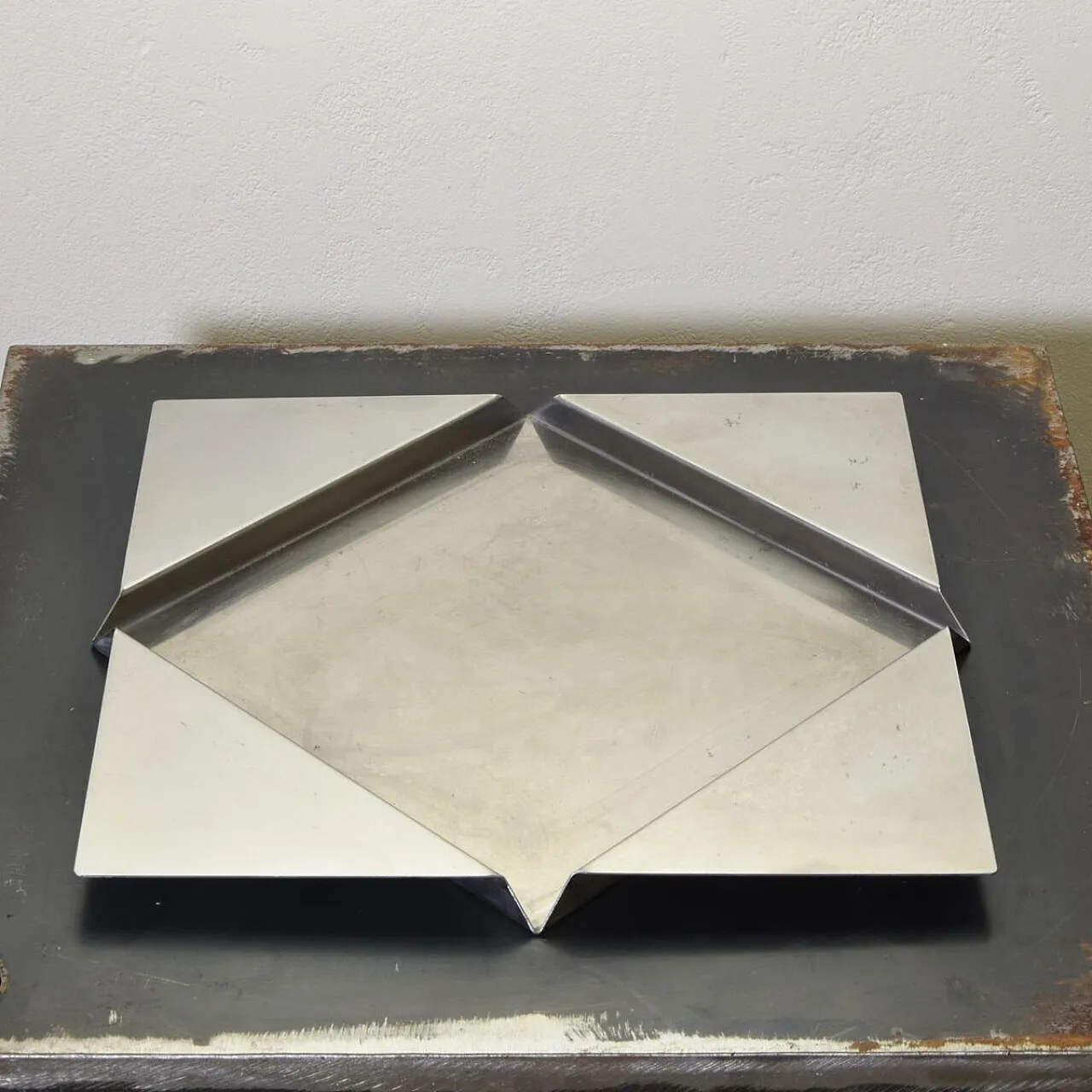 Vassoio placcato di Renzo Bioli per Il Picchio Firenze, anni '70 6