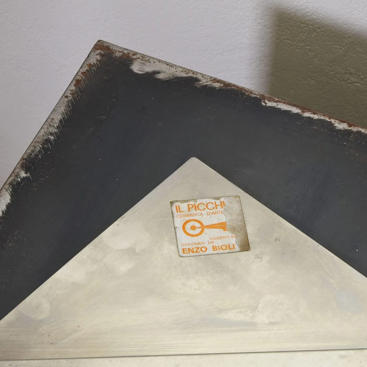 Vassoio placcato di Renzo Bioli per Il Picchio Firenze, anni '70 9