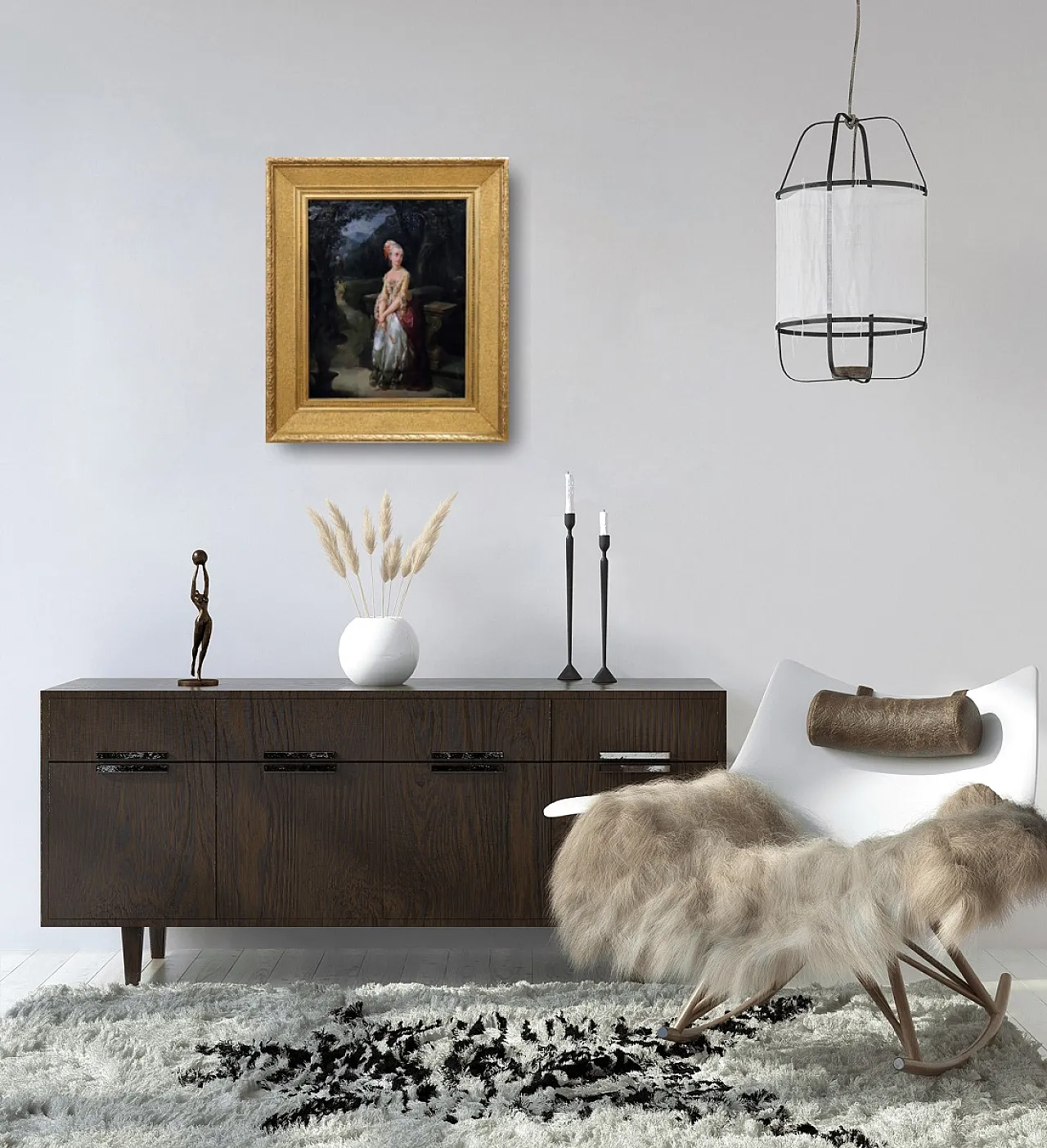 Oil painting on paper, 19th century 2