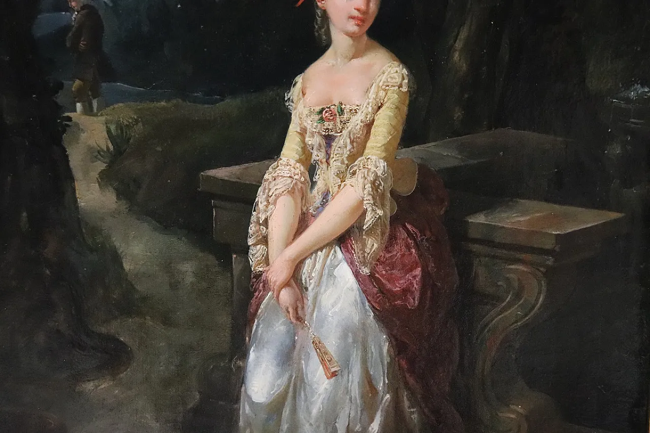 Oil painting on paper, 19th century 5