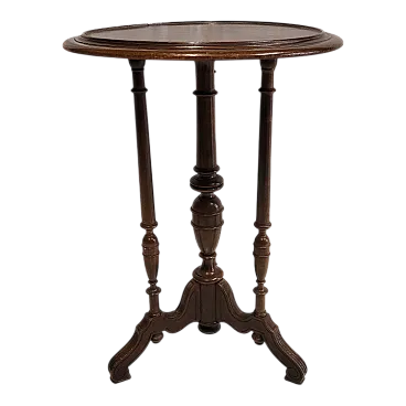 Tavolino tripode in legno di mogano, Italia