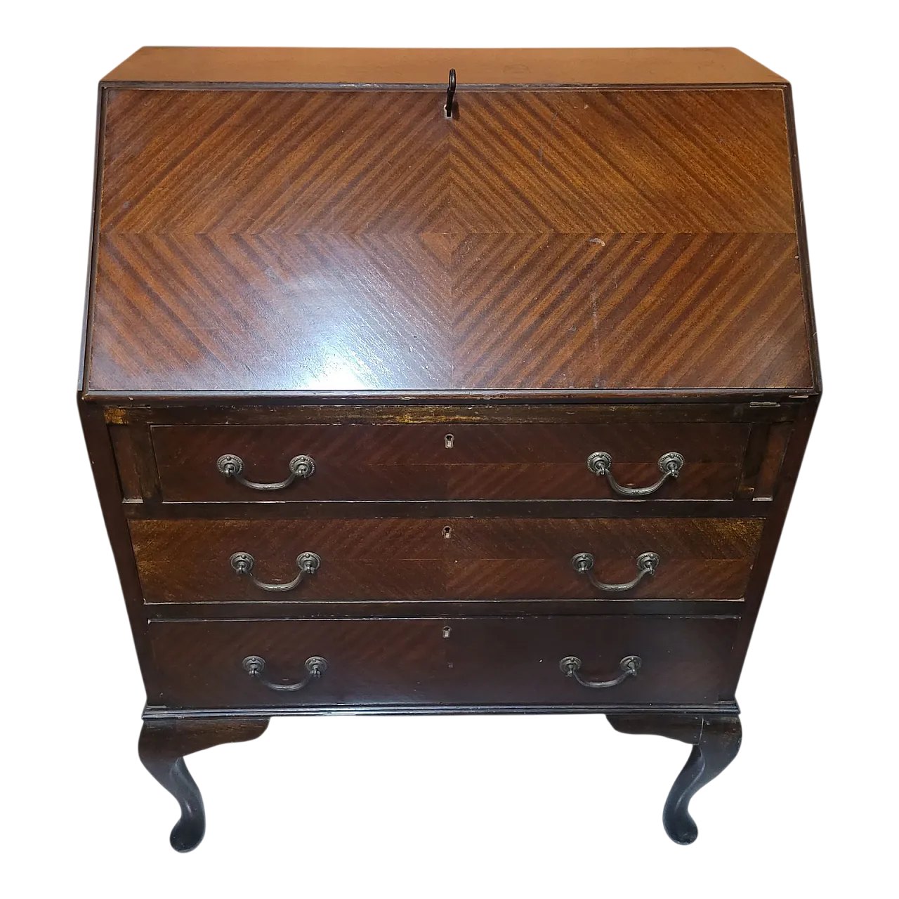 Ribalta in legno di mogano, Regno Unito, di fine XIX secolo 9