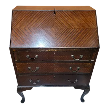 Ribalta in legno di mogano, Regno Unito, di fine XIX secolo