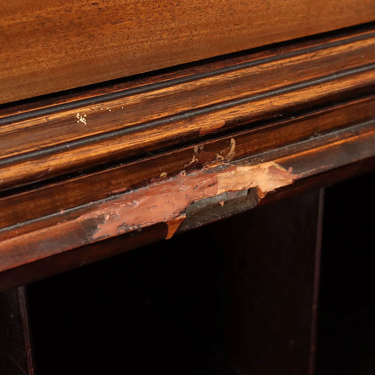 Mahogany trumeau, cut glass and shaped top, mid-19th century 6