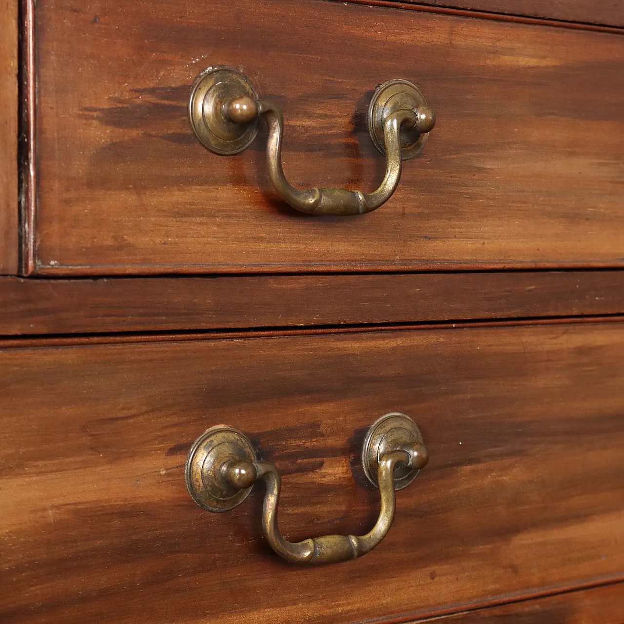 Mahogany trumeau, cut glass and shaped top, mid-19th century 10