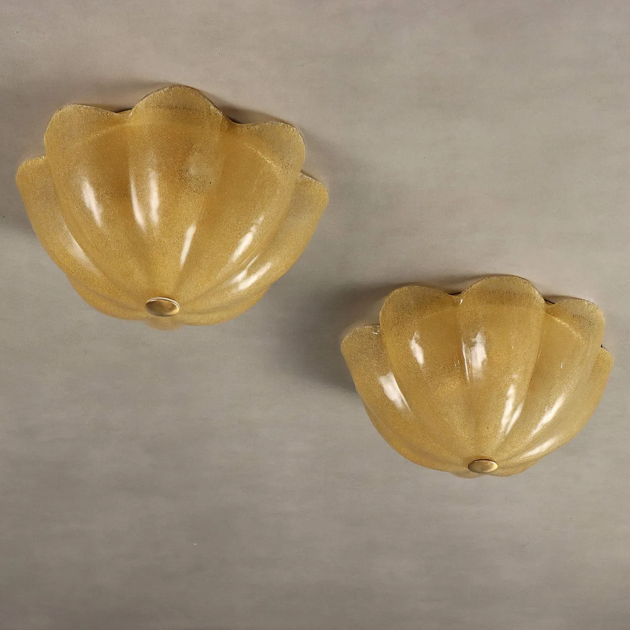 Pair of La Murrina Murano glass wall sconces, 1980s 1