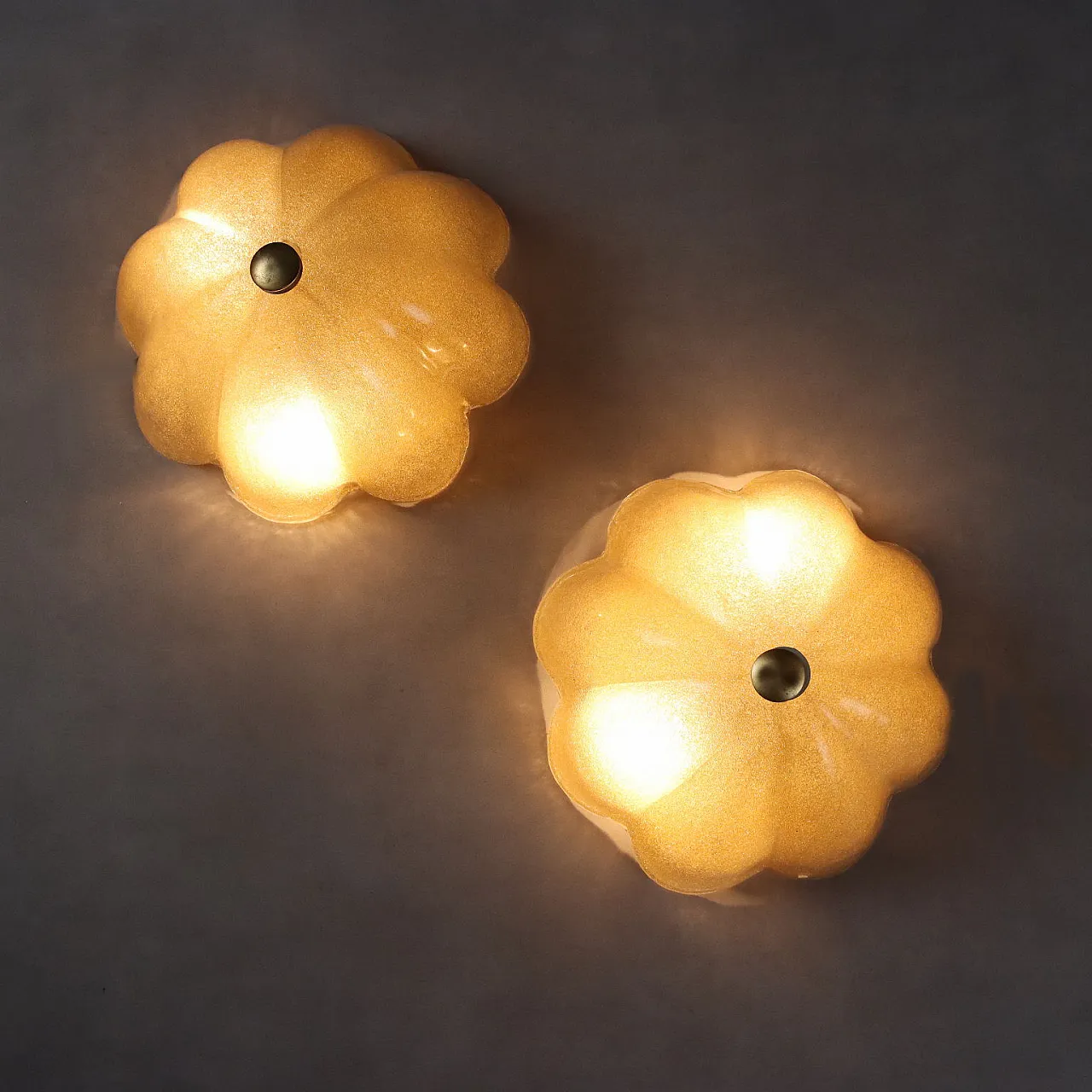 Pair of La Murrina Murano glass wall sconces, 1980s 9