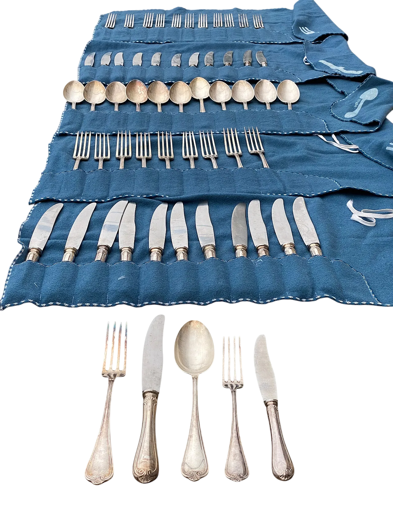 Cutlery set by Broggi Milano, 50s 7