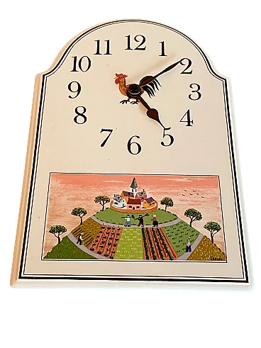 Orologio di Naif per Villeroy & Boch  in porcellana-Vitro, anni '90