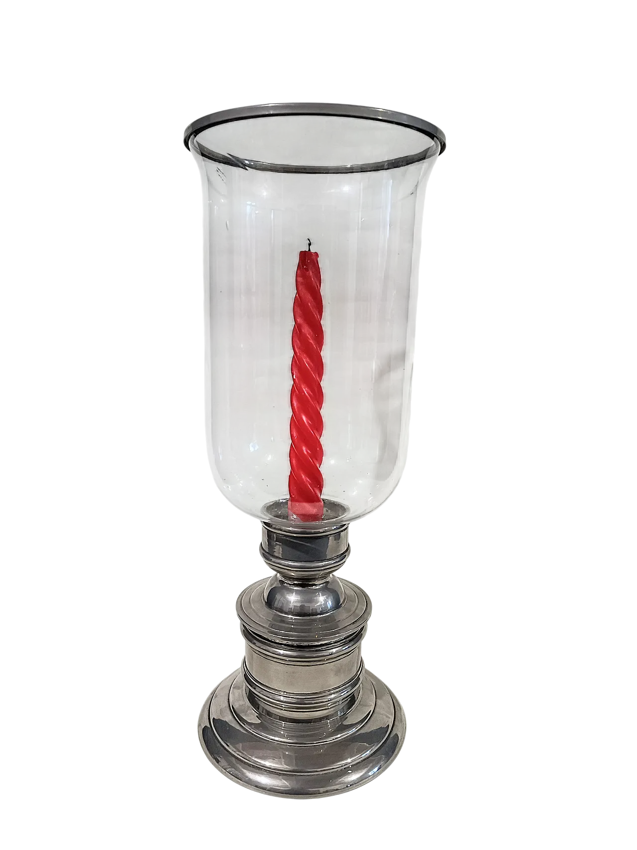 Candeliere Silverplate Paralume Vetro Soffiato, anni '60 25