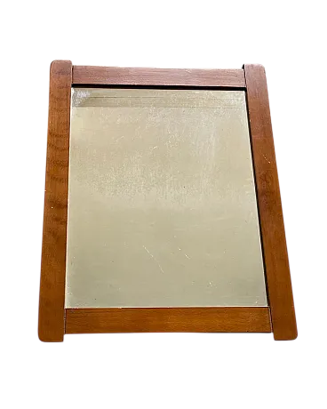 Rustic wooden mirror, Italy, 1960s