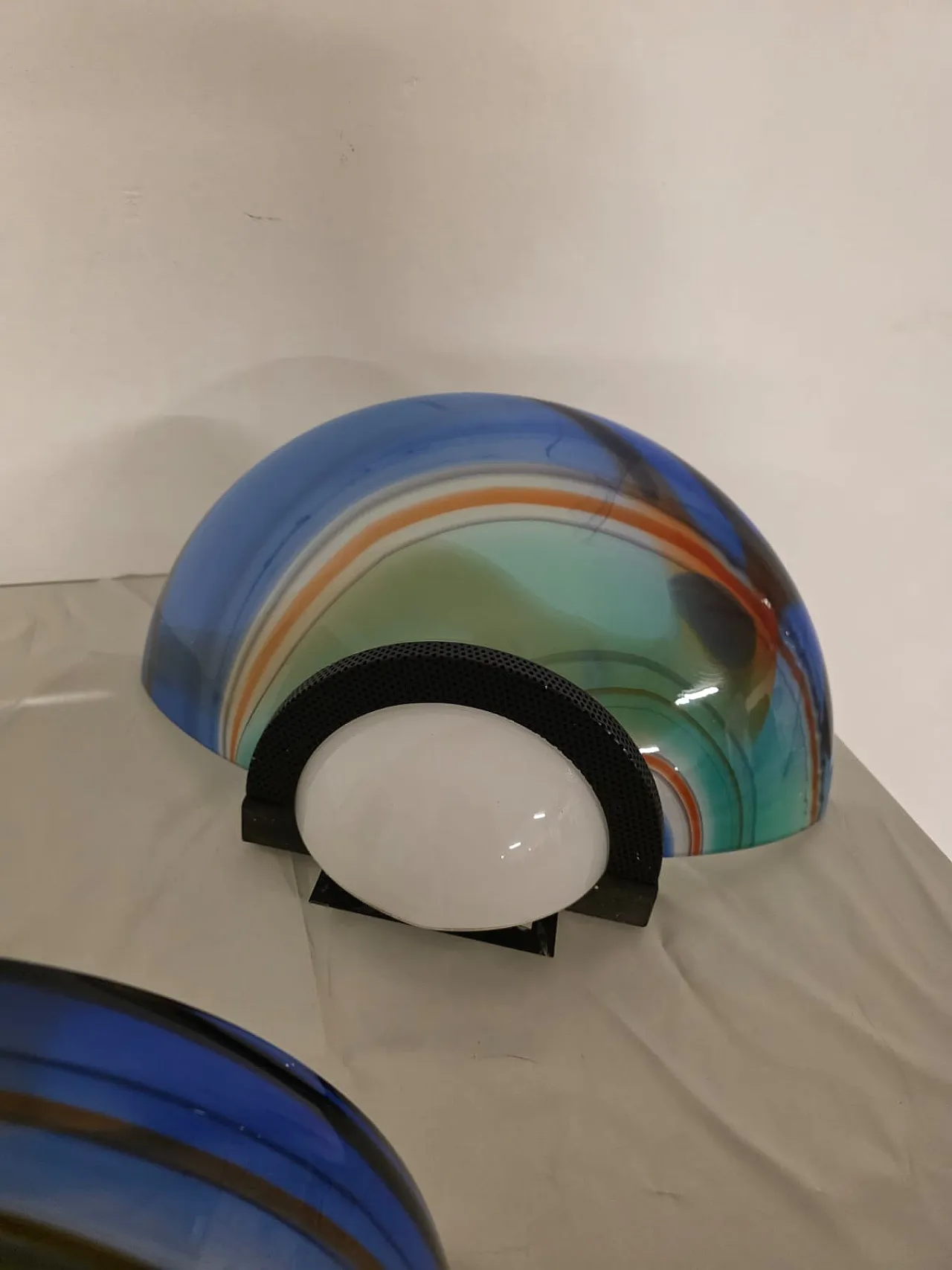 Pair of Ottavio Missoni wall lamps, late 29th century 4