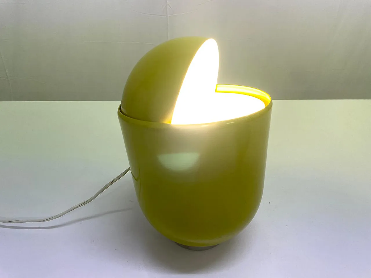 Green Elmo table lamp by Str Imago DP, 1970s 1